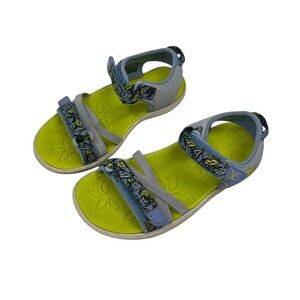 KEEN Verano Girls Size 11 Open Toe‎ Summer Sandal Blue Green Strappy Active Shoe